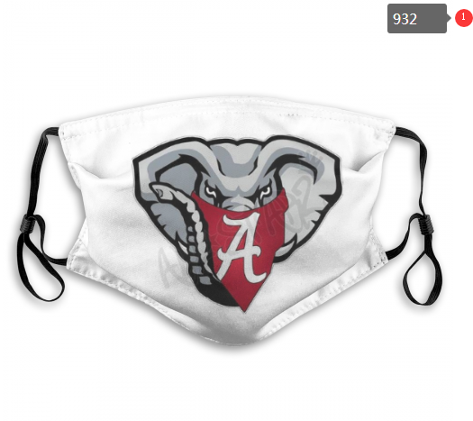 NCAA Alabama Crimson Tide #6 Dust mask with filter